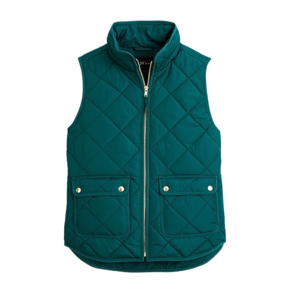 J. Crew Jackets & Blazers - JCREW Excursion PrimaLoft Forest Green Quilted Equestrian Vest S